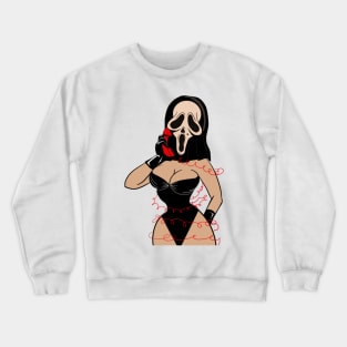 scream pin up Crewneck Sweatshirt